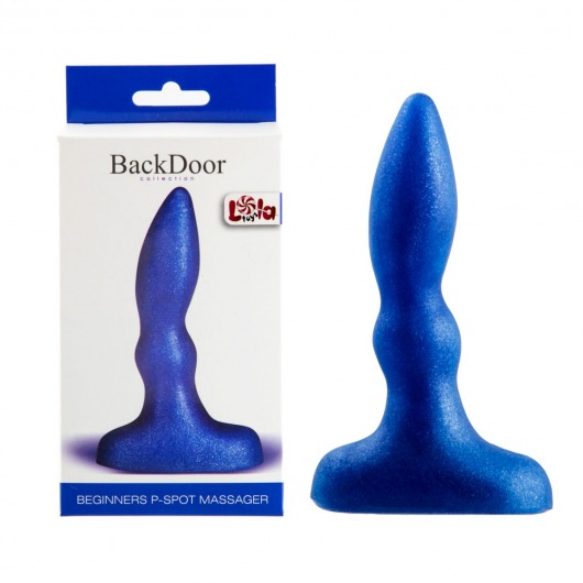 Синий анальный стимулятор Beginners p-spot massager - 11 см. - Lola Games - в Набережных Челнах купить с доставкой