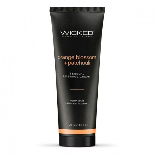 Массажный легкий крем WICKED Orange Blossom plus Patchouli - 120 мл. - Wicked - купить с доставкой в Набережных Челнах