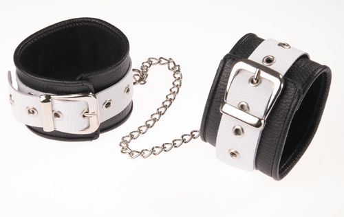 Черно-белые оковы на ноги - Sitabella - купить с доставкой в Набережных Челнах