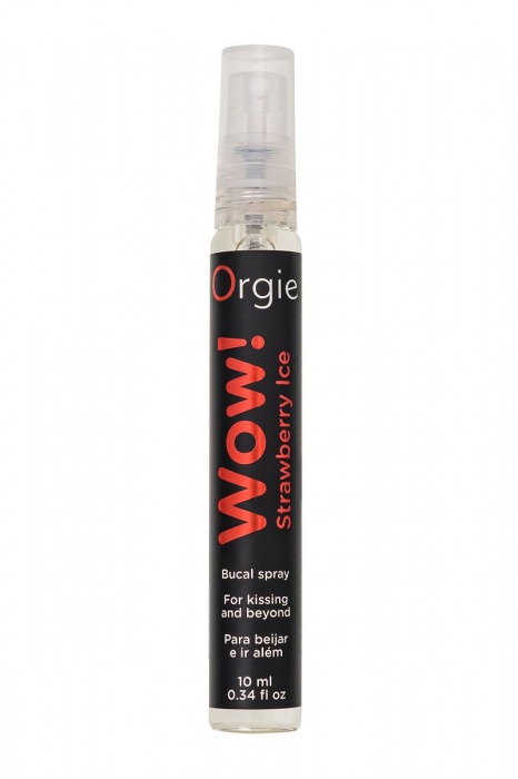 Оральный спрей ORGIE Wow! Strawberry Ice Blowjob Spray с охлаждающим и возбуждающим эффектом - 10 мл. - ORGIE - купить с доставкой в Набережных Челнах