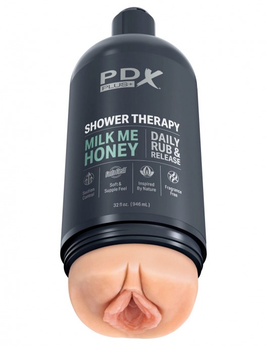 Телесный мастурбатор-вагина Shower Therapy Milk Me Honey - Pipedream - в Набережных Челнах купить с доставкой