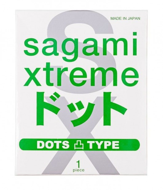 Презерватив Sagami Xtreme Type-E с точками - 1 шт. - Sagami - купить с доставкой в Набережных Челнах