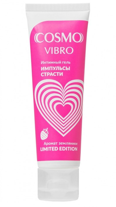 Возбуждающий гель на водно-силиконовой основе Cosmo Vibro с ароматом земляники - 50 гр. - Биоритм - купить с доставкой в Набережных Челнах