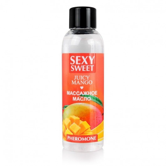 Массажное масло Sexy Sweet Juicy Mango с феромонами и ароматом манго - 75 мл. - Биоритм - купить с доставкой в Набережных Челнах