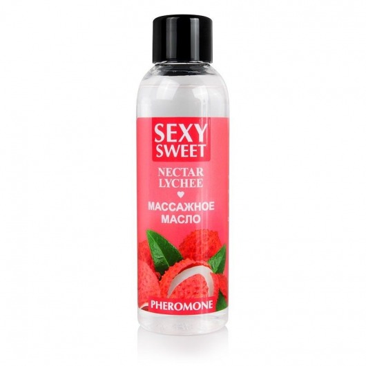 Массажное масло Sexy Sweet Nectar Lychee с феромонами и ароматом личи - 75 мл. - Биоритм - купить с доставкой в Набережных Челнах