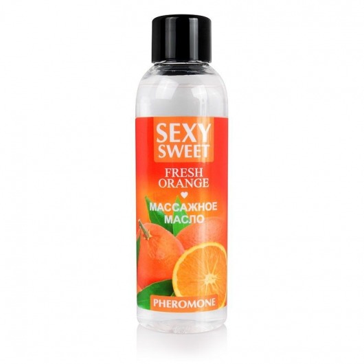 Массажное масло Sexy Sweet Fresh Orange с ароматом апельсина и феромонами - 75 мл. - Биоритм - купить с доставкой в Набережных Челнах
