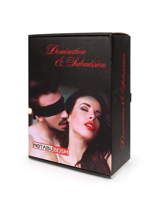 Черная портупея на грудь с кляпом и зажимами для сосков - Notabu - купить с доставкой в Набережных Челнах