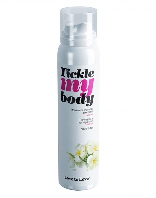 Массажная хрустящая пенка Tickle My Body Monoi с ароматом моной - 150 мл. - Love to Love - купить с доставкой в Набережных Челнах