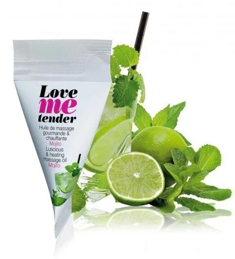 Съедобное согревающее массажное масло Love Me Tender Mojito с ароматом мохито - 10 мл. - Love to Love - купить с доставкой в Набережных Челнах