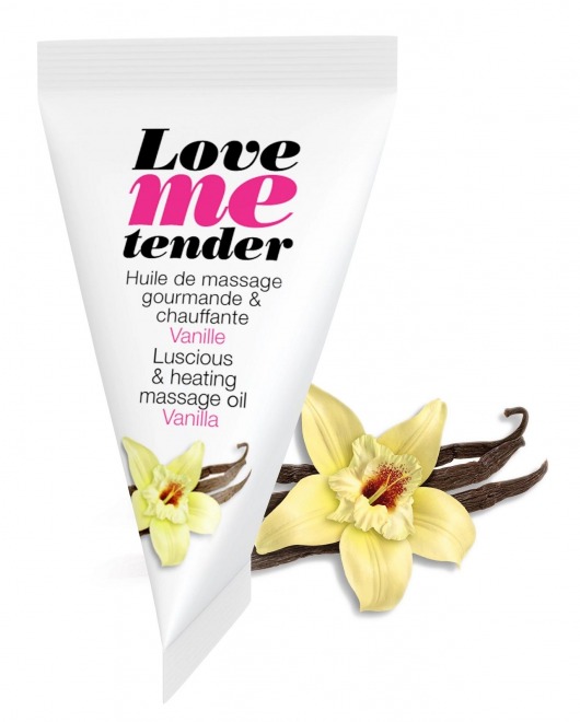 Съедобное согревающее массажное масло Love Me Tender Vanilla с ароматом ванили - 10 мл. - Love to Love - купить с доставкой в Набережных Челнах