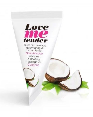 Съедобное согревающее массажное масло Love Me Tender Cocos с ароматом кокоса - 10 мл. - Love to Love - купить с доставкой в Набережных Челнах