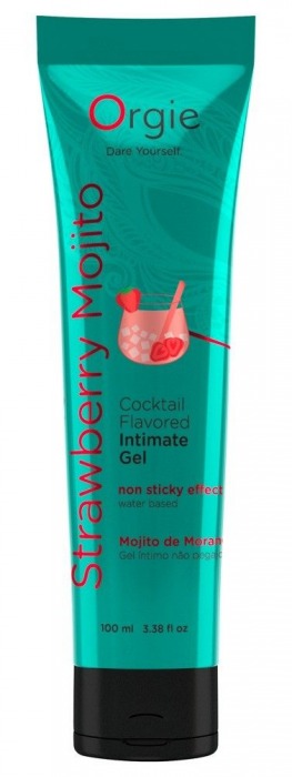 Съедобный интимный гель Orgie Lube Tube Cocktail Strawberry Mojito - 100 мл. - ORGIE - купить с доставкой в Набережных Челнах