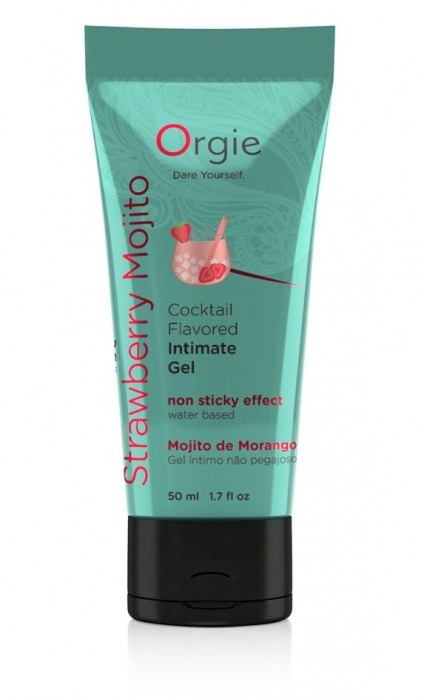 Съедобный интимный гель Orgie Lube Tube Cocktail Strawberry Mojito - 50 мл. - ORGIE - купить с доставкой в Набережных Челнах