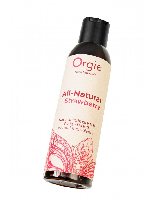 Интимный гель на водной основе All-Natural Strawberry с ароматом клубники - 150 мл. - ORGIE - купить с доставкой в Набережных Челнах
