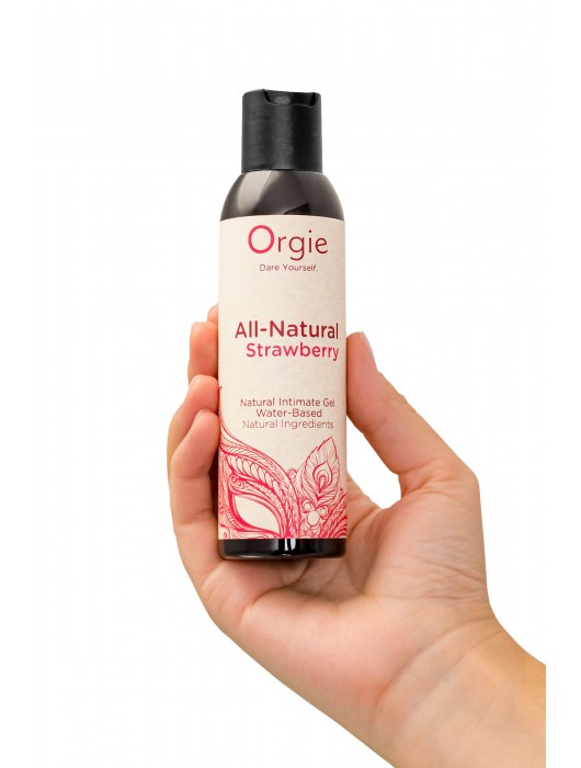 Интимный гель на водной основе All-Natural Strawberry с ароматом клубники - 150 мл. - ORGIE - купить с доставкой в Набережных Челнах