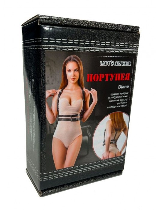 Изящная портупея из натуральной кожи Diane - БДСМ Арсенал - купить с доставкой в Набережных Челнах