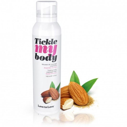 Массажная хрустящая пенка Tickle My Body Sweet Almonds с ароматом миндаля - 150 мл. - Love to Love - купить с доставкой в Набережных Челнах