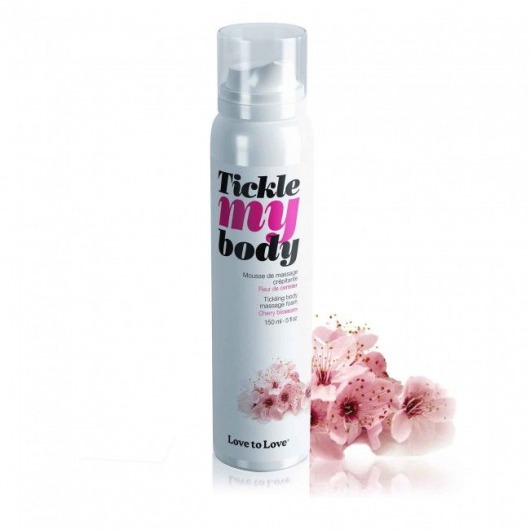 Массажная хрустящая пенка Tickle My Body Cherry Blossom с ароматом вишневого цвета - 150 мл. - Love to Love - купить с доставкой в Набережных Челнах