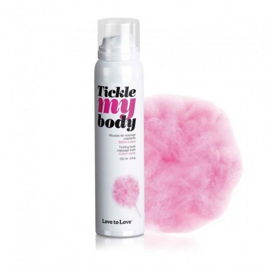 Массажная хрустящая пенка Tickle My Body Cotton Candy с ароматом сладкой ваты - 150 мл. - Love to Love - купить с доставкой в Набережных Челнах