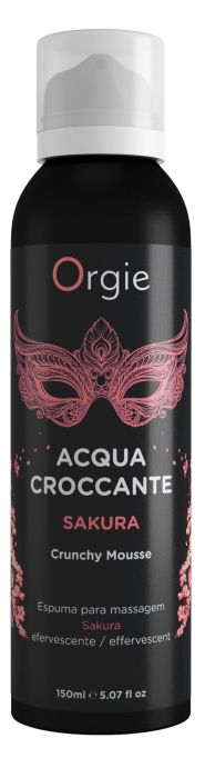 Хрустящая пенка для массажа Orgie Acqua Croccante Sakura с ароматом сакуры - 150 мл. - ORGIE - купить с доставкой в Набережных Челнах