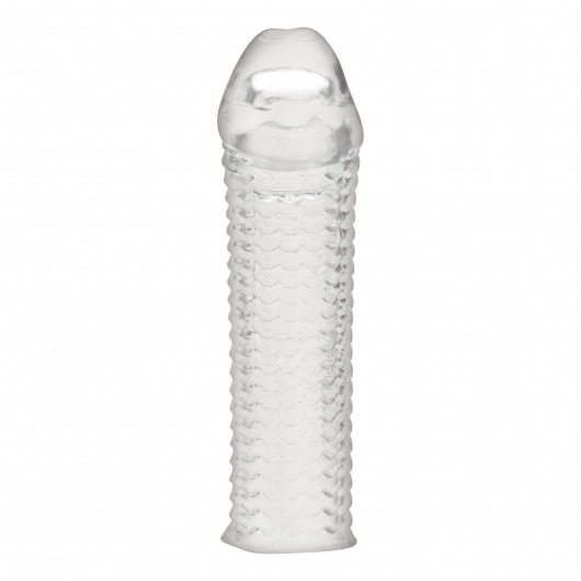 Текстурированная насадка на пенис Clear Textured Penis Enhancing Sleeve Extension - 16,5 см. - BlueLine - в Набережных Челнах купить с доставкой