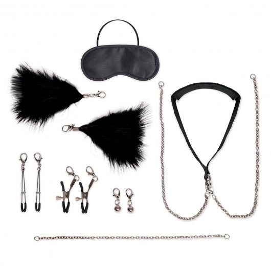 Большой эротический набор из 12 предметов Interchangeable Collar   Nipple Clips Set - Lux Fetish - купить с доставкой в Набережных Челнах
