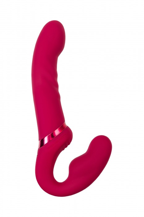 Малиновый безремневой страпон Lapis - 23 см. - Lovense - купить с доставкой в Набережных Челнах