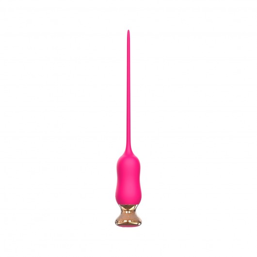Розовый тонкий стимулятор Nipple Vibrator - 23 см. - I-MOON - купить с доставкой в Набережных Челнах