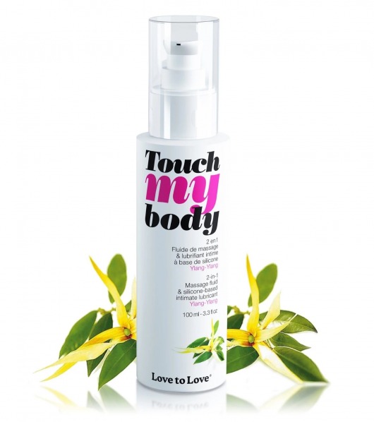 Силиконовый лубрикант 2-в-1 Touch My Body с ароматом иланг-иланга - 100 мл. - Love to Love - купить с доставкой в Набережных Челнах
