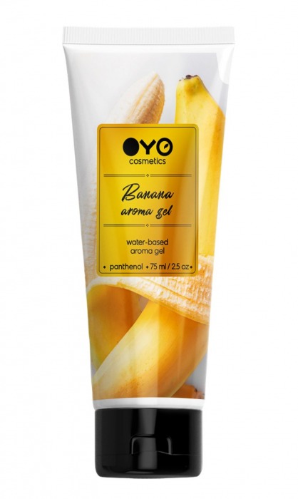 Лубрикант на водной основе OYO Aroma Gel Banana с ароматом банана - 75 мл. - OYO - купить с доставкой в Набережных Челнах
