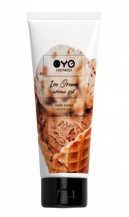 Лубрикант на водной основе OYO Aroma Gel Ice Cream с ароматом пломбира - 75 мл. - OYO - купить с доставкой в Набережных Челнах
