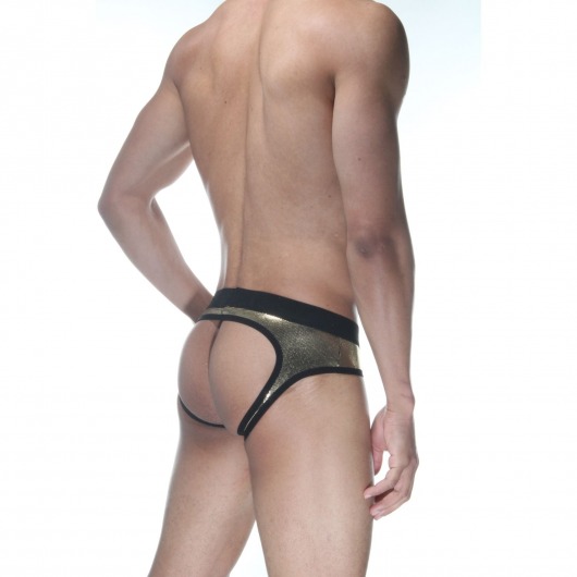 Сексуальные золотистые блестящие трусы-джоки - Don Moris купить с доставкой