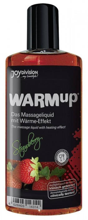Разогревающее масло WARMup Strawberry - 150 мл. - Joy Division - купить с доставкой в Набережных Челнах