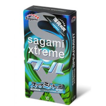 Презервативы Sagami Xtreme Mint с ароматом мяты - 10 шт. - Sagami - купить с доставкой в Набережных Челнах
