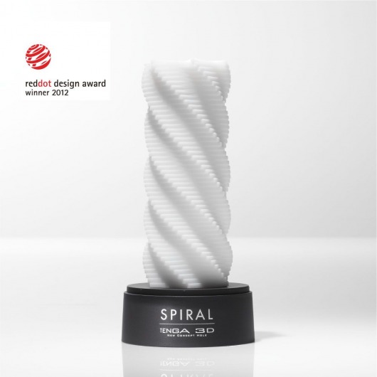 Белый 3D мастурбатор SPIRAL - Tenga - в Набережных Челнах купить с доставкой