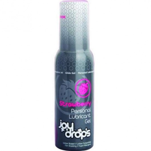 Смазка на водной основе со вкусом клубники JoyDrops Strawberry - 100 мл. - JoyDrops - купить с доставкой в Набережных Челнах