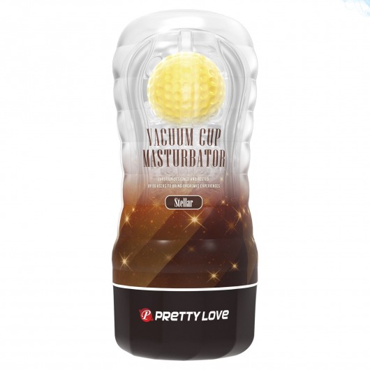Прозрачный текстурированный мастурбатор Vacuum Cup Masturbator Stellar - Baile - в Набережных Челнах купить с доставкой
