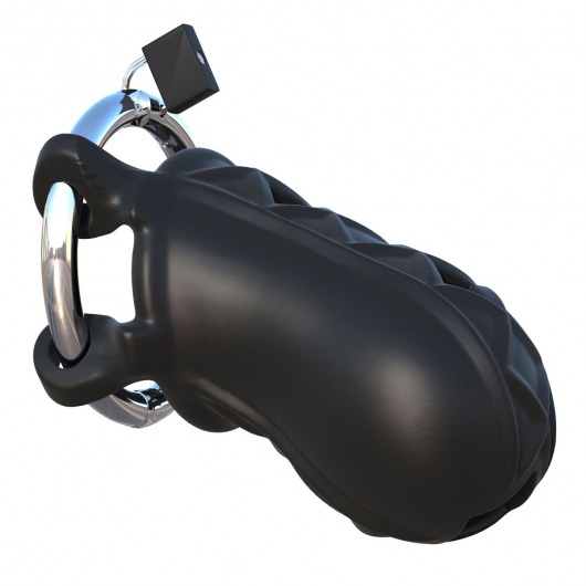 Черный замок верности Extreme Silicone Cock Blocker - Pipedream - купить с доставкой в Набережных Челнах
