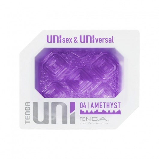 Фиолетовый мастурбатор-стимулятор Tenga Uni Amethyst - Tenga - в Набережных Челнах купить с доставкой
