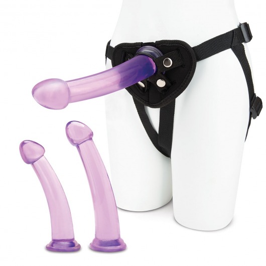 Тренировочный набор с тремя насадками Pegging Training Set - Lux Fetish - купить с доставкой в Набережных Челнах