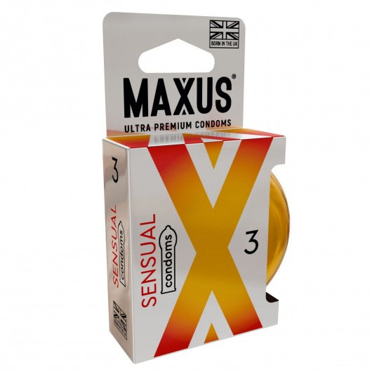 Презервативы анатомической формы Maxus Sensual - 3 шт. - Maxus - купить с доставкой в Набережных Челнах