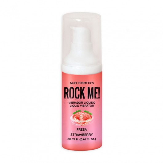 Жидкий вибратор Nuei Rock Me! с ароматом клубники - 20 мл. - Nuei cosmetics - купить с доставкой в Набережных Челнах