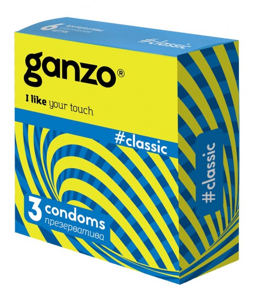 Классические презервативы с обильной смазкой Ganzo Classic - 3 шт. - Ganzo - купить с доставкой в Набережных Челнах