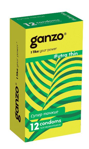 Ультратонкие презервативы Ganzo Ultra thin - 12 шт. - Ganzo - купить с доставкой в Набережных Челнах