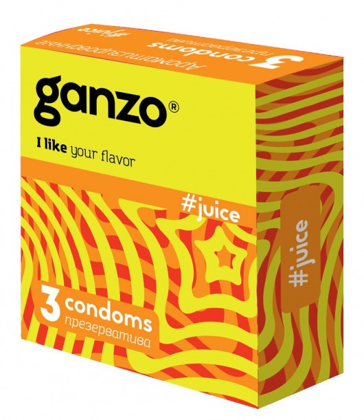 Ароматизированные презервативы Ganzo Juice - 3 шт. - Ganzo - купить с доставкой в Набережных Челнах