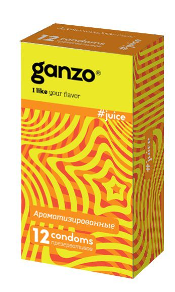 Ароматизированные презервативы Ganzo Juice - 12 шт. - Ganzo - купить с доставкой в Набережных Челнах