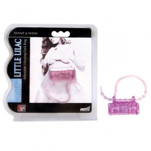 Эрекционное кольцо с вибратором LITTLE LILAC - Dream Toys - в Набережных Челнах купить с доставкой