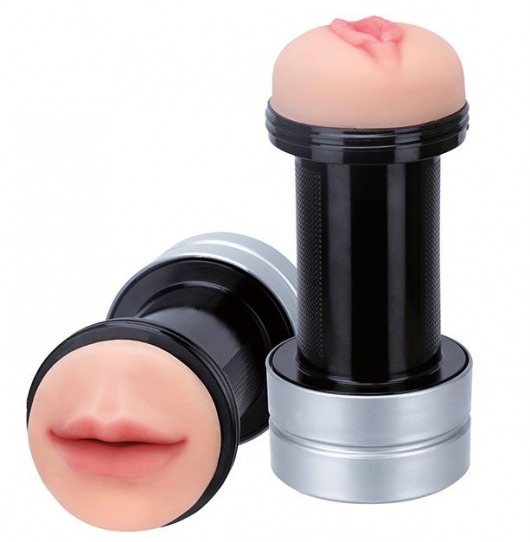 Двусторонний мастурбатор REALSTUFF 2 IN 1 HUMMER MOUTH   VAGINA - ротик и вагина - Dream Toys - в Набережных Челнах купить с доставкой