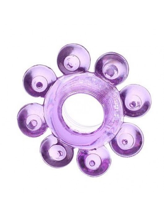 Мягкая фиолетовая гелевая насадка - Toyfa Basic - в Набережных Челнах купить с доставкой