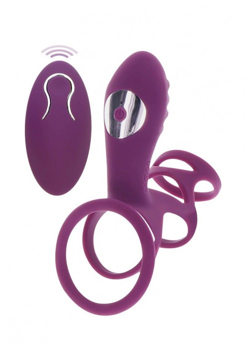 Фиолетовая эрекционная вибронасадка Halo Halo C-Ring Sleeve - Toy Joy - в Набережных Челнах купить с доставкой